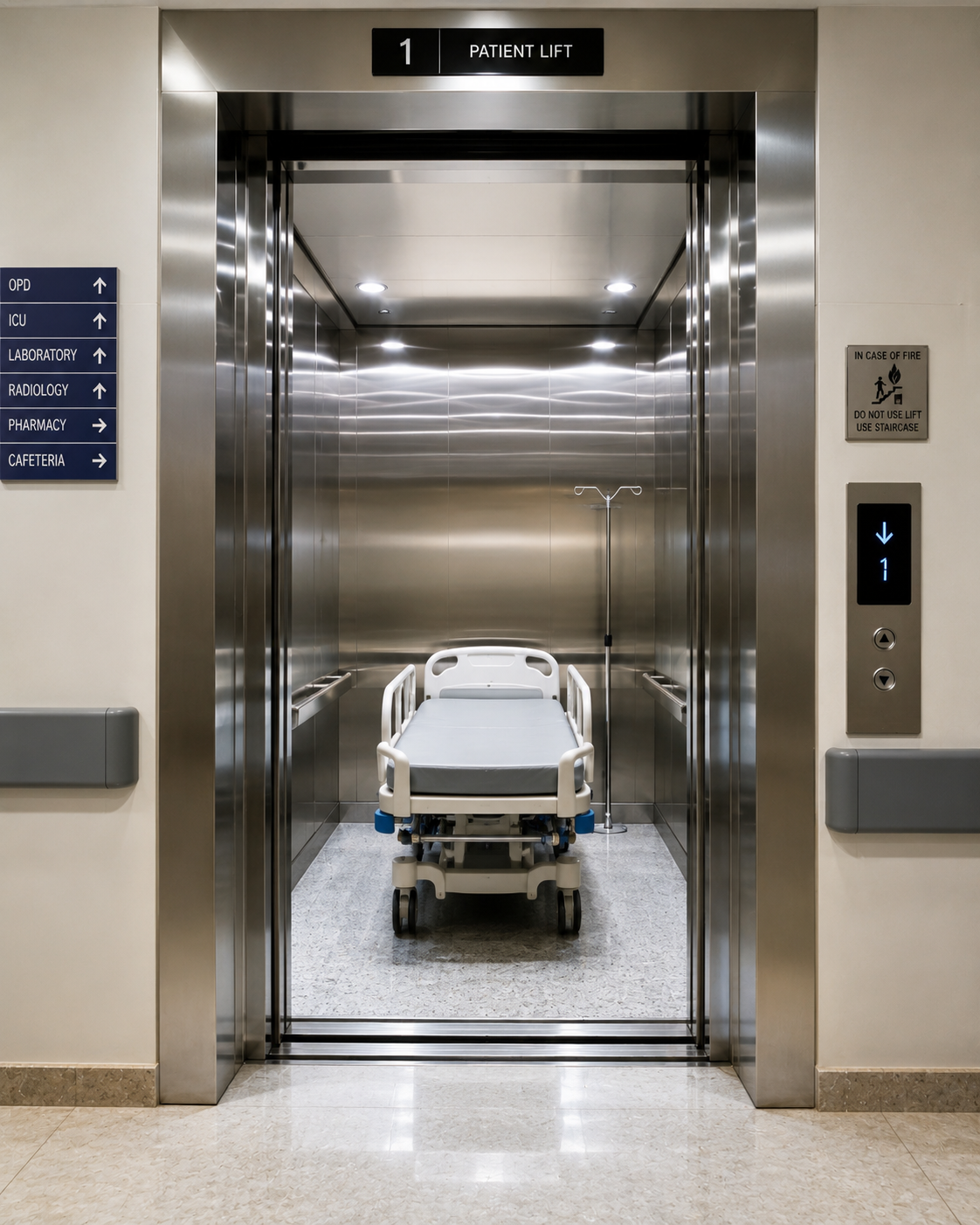 AXIRISE Hospital Elevator